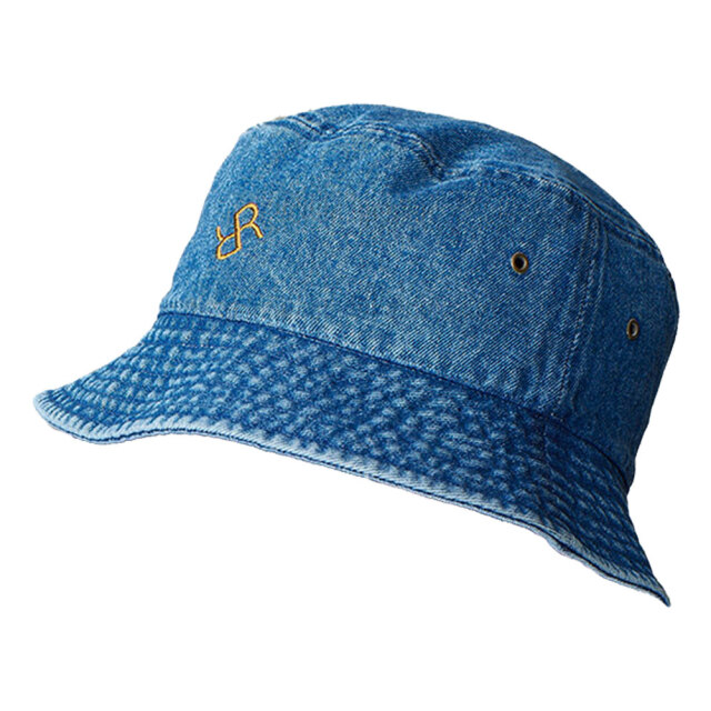 BY GLADHAND デニム バケットハット　レア物！ 2024 RASH ラッシュ バケットハット BUCKET HAT デニム ブラックデニム
