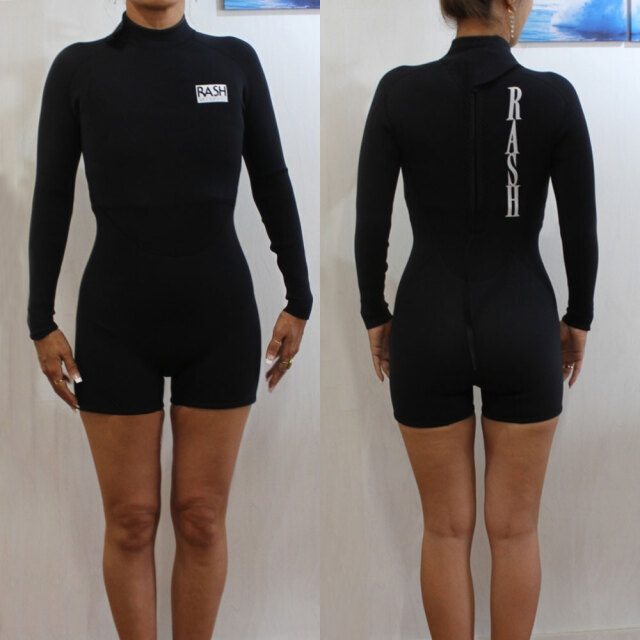 RASH ラッシュ ウェットスーツ レディース ロンスプ 3.5mm × 2mm バックファスナー 限定 JB FASNER TYPE
