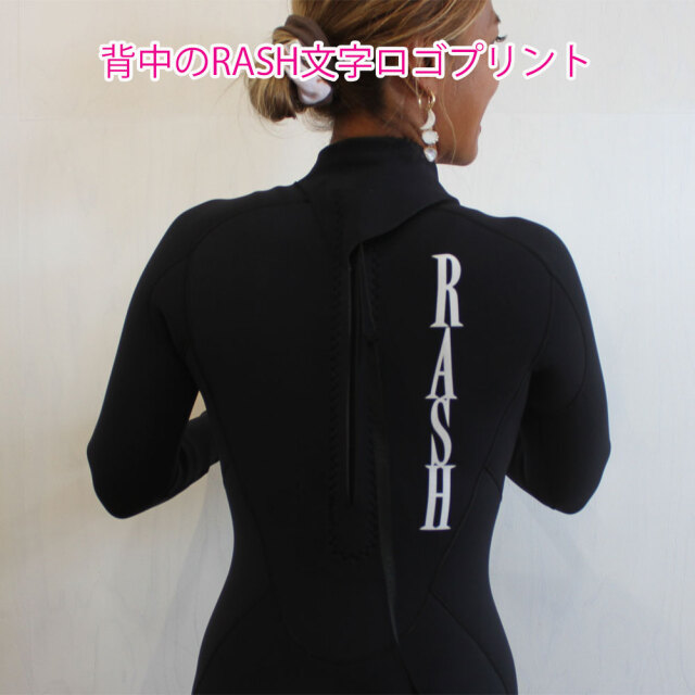 RASH ラッシュ ウェットスーツ レディース ロンスプ 3.5mm × 2mm バックファスナー 限定 JB FASNER TYPE