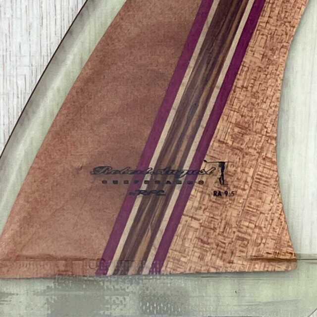 ロングボードフィン Rainbow fin Robert August 9.5 Wood レインボー