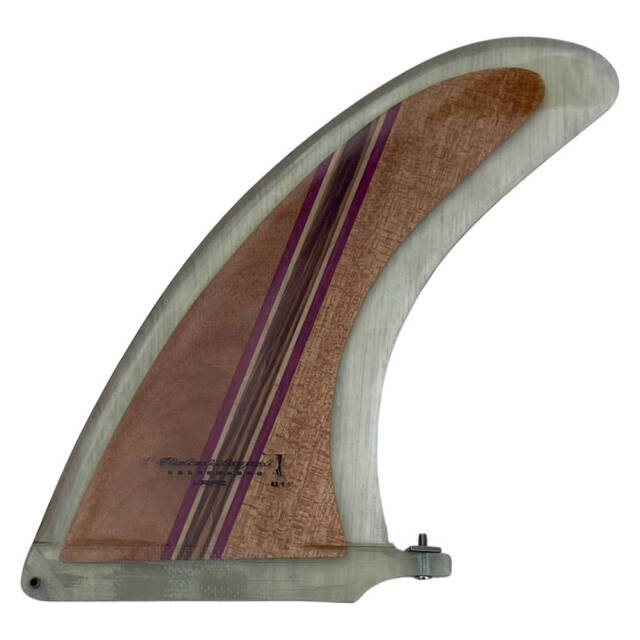 ロングボードフィン Rainbow fin Robert August 9.5 Wood レインボー