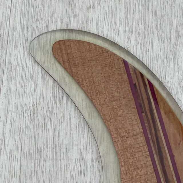 ロングボードフィン Rainbow fin DOG HOUSE 9.75 Wood レインボー