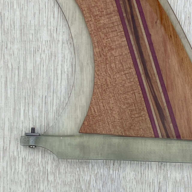 ロングボードフィン Rainbow fin DOG HOUSE 9.75 Wood レインボー