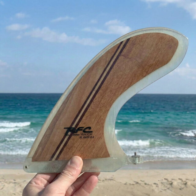 Rainbow fin El Gato Wood 9.5 エルガト レインボーフィン