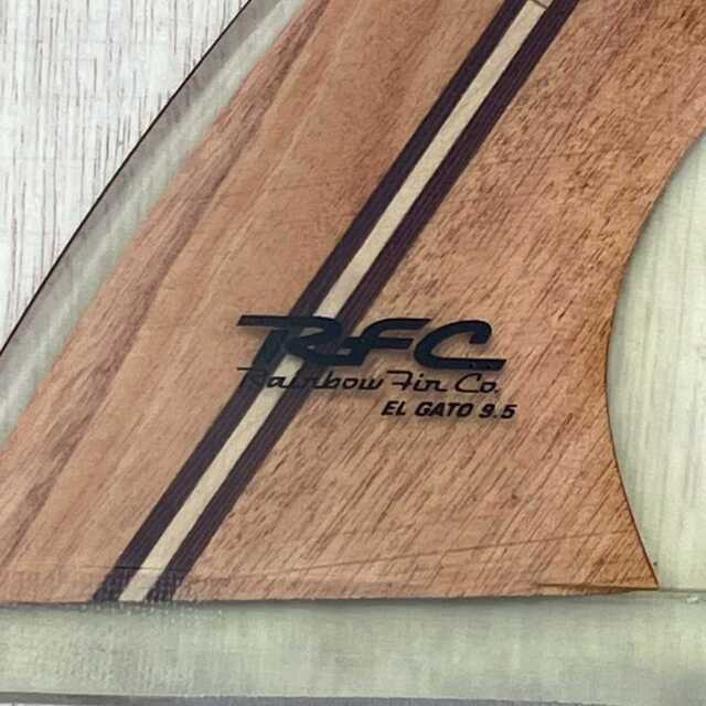 ロングボードフィン Rainbow fin El Gato 9.5 Wood レインボーフィン