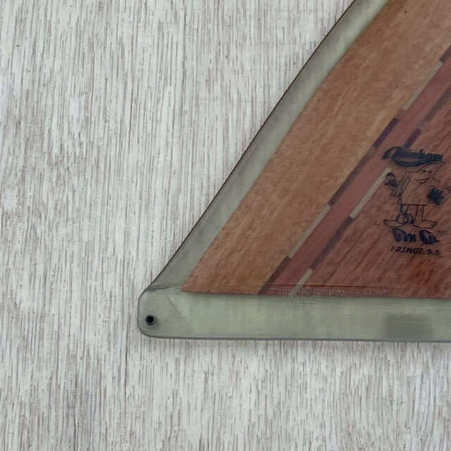 ロングボードフィン Rainbow fin FRINGE 9.5 Wood レインボーフィン
