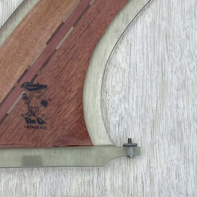 ロングボードフィン Rainbow fin FRINGE 9.5 Wood レインボーフィン