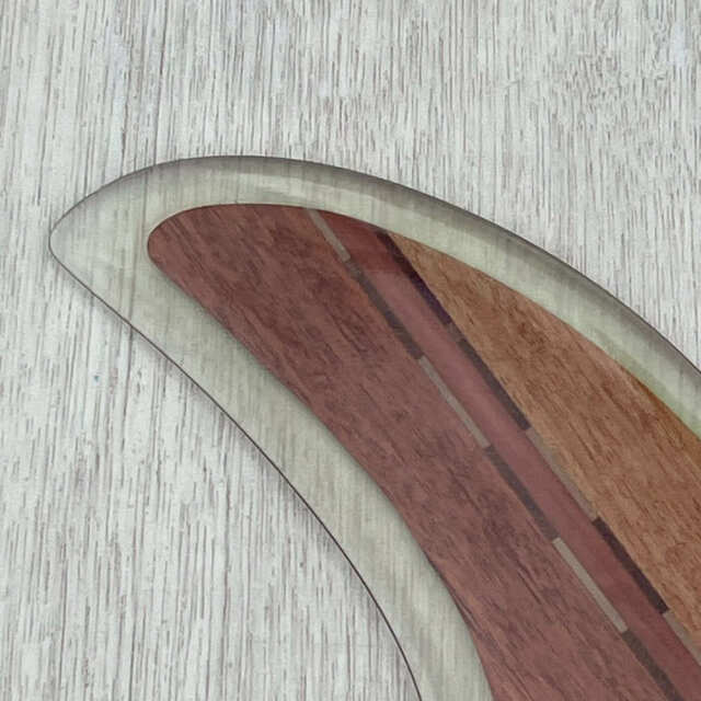 ロングボードフィン Rainbow fin FRINGE 9.5 Wood レインボーフィン