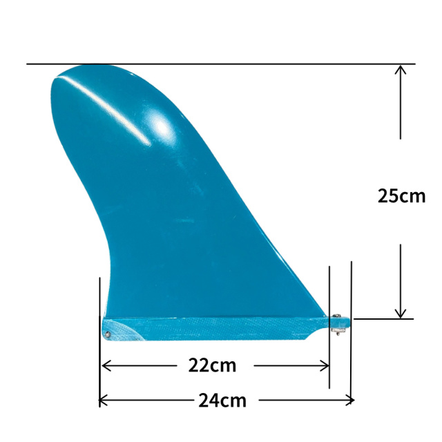 ロングボードフィン シングルフィン Rainbow fin Justin Quintal Noserider 10.0 レインボーフィン