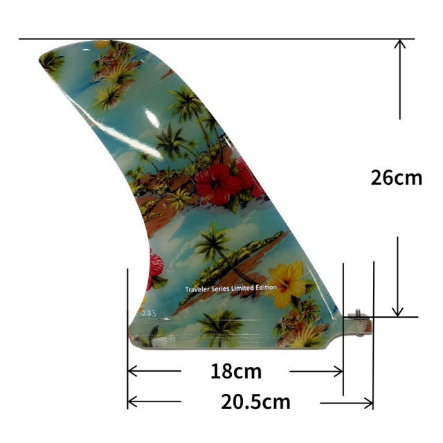 ロングボードフィン シングルフィン Rainbow fin Dano Nose Glider 10.0 レインボーフィン