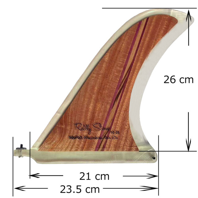 ロングボードフィン 10.25 Rainbow fin Reilly Stone NR PIVOT