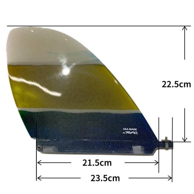 ロングボードフィン Rainbow fin SKEG 8.5 SG Stained Glass