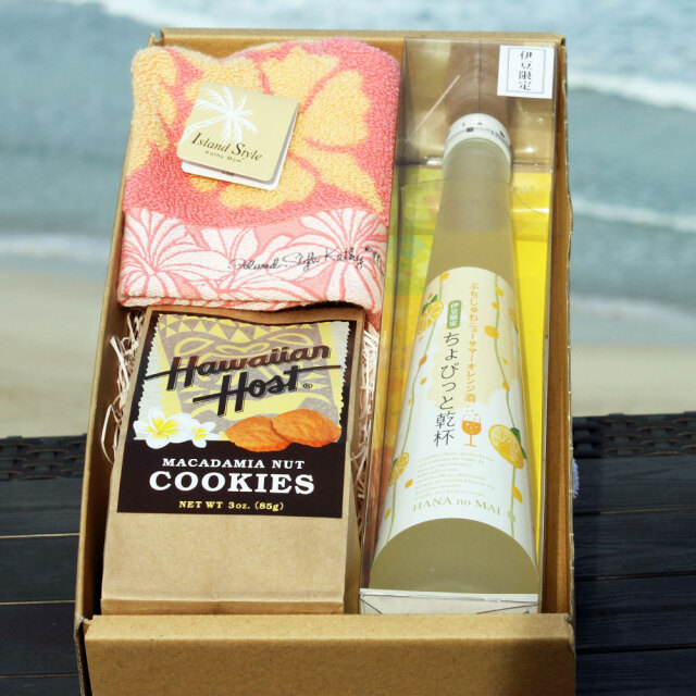 お酒 セット 微 発砲 日本酒 ちょびっと乾杯 ミニタオル ハワイアン