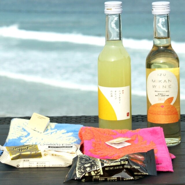 みかんワイン ニューサマーオレンジ リキュール セット ミニタオル