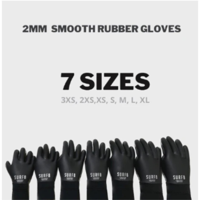 25年新作 SURF8 サーフエイト サーフグローブ 2mm スムースラバー