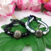 AQUA アクア　コンチョ付きラップブレス /アクセサリー