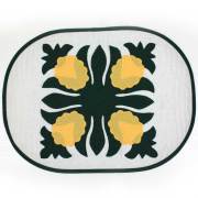14fw-pinemat ハワイアンキルト ランチマット  パイナップル柄　W47xH35cm