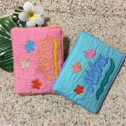 ハワイアンキルト Hawaiian Quilt 　ポケットティッシュケース ハイビスカス柄