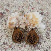 ハワイアンジュエリー コアウッド ピアス コアティアドロップ シダ hawaiian jewelry ギフト プレゼント 誕生日 バレンタイン ホワイトデー 白浜マリーナ