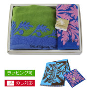 イランドスタイル キャシーマム フェイスタオル×ハンドタオル 箱入りセット