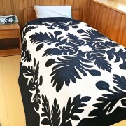 ハワイアンキルト タペストリー パンノキ 203cm×203cm ハワイアンキルト ベッドカバー ハワイアンインテリア 壁掛け