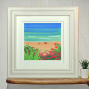 栗乃木ハルミ イラストフレームセット 渚 額入り絵画 428mm×428mm Rタイプ