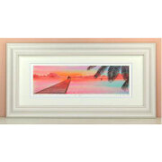 栗乃木ハルミ イラストフレームセット 夕光 額入り絵画 532mm×268mm Sタイプ hk0164