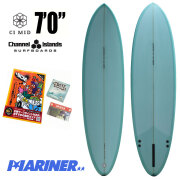 チャンネルアイランド アルメリック サーフボード シーアイ ミッド 7'0 グリーン ChannelIslands Almerrick SurfBoards The CI Mid Model