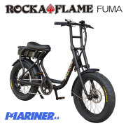 電動アシスト付き自転車 ロカフレーム フーマ マットブラック  ROCKA FLAME FUMA e-Bike