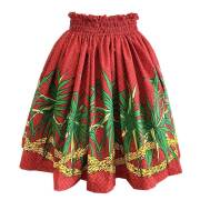 パウスカートシングル大人用  レッド ハラレイ ラウハラ 3本ゴム 73cm4ヤード使用