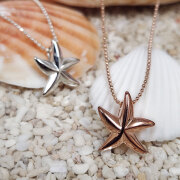 ハワイアンジュエリースターフィッシュシルバーチェーン925付き