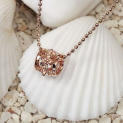 ハワイアンジュエリー プルメリアバレルペンダントネックレス チューブ型 樽型 ネックレス チェーン付き