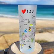 伊豆 名所 絵入り IZUミニグラス 2個 インテリア雑貨 下田 河津 南伊豆 稲取