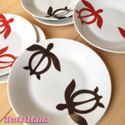 マリーナオリジナルお皿 18.5cm ホヌ柄 2カラー