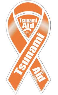 リボンマグネット ツナミ オレンジ Lサイズ