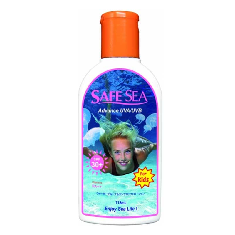 SAFE　SEA サンローション子供用 ADVANCE UVA/UVB KIDS SPF30・PA+++ くらげ刺され防止 日焼け止め サーフィン