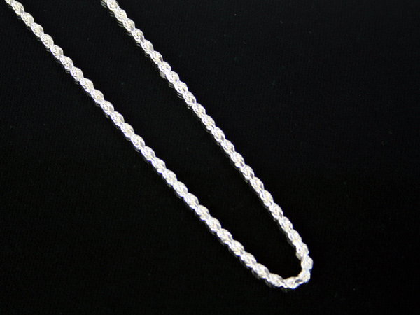 ハワイアンジュエリー カットフレンチロープチェーン3mm(50cm)