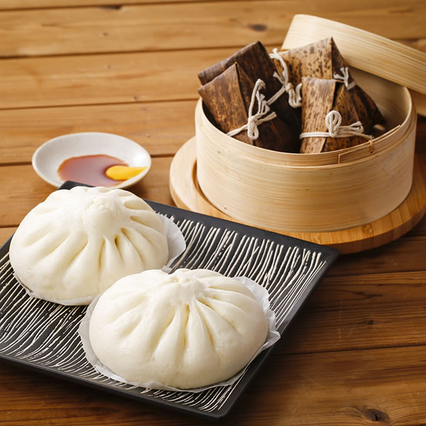 【手包み肉まん&角煮入りちまき】