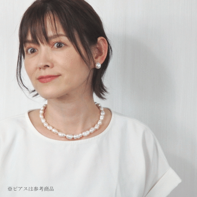 雲みたいなバロックパールのボリュームネックレス Marion Jewel
