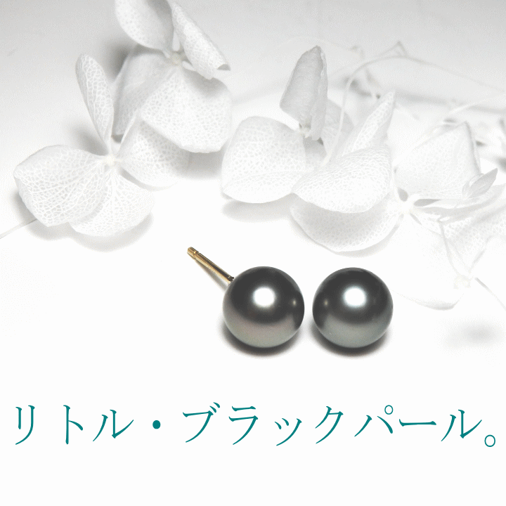 黒蝶真珠ピアス