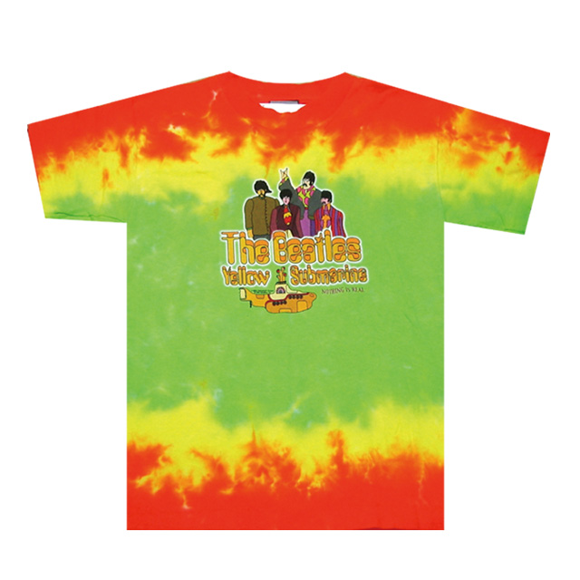 THE BEATLES YELLOW SUBMARINE SEA OF GREEN TIE-DYE T-SHIRTS YOUTH