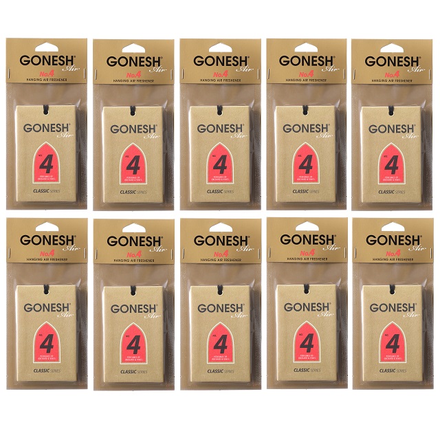 GONESH PAPER NO.4 10PCS / ガーネッシュ ペーパー NO.4 10枚セット / HANGING AIR FRESHENER 芳香剤