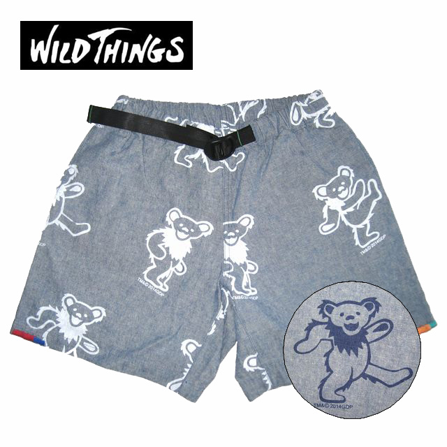 DANCING BEAR X WILD THINGS CHAMBRAY SHORTS