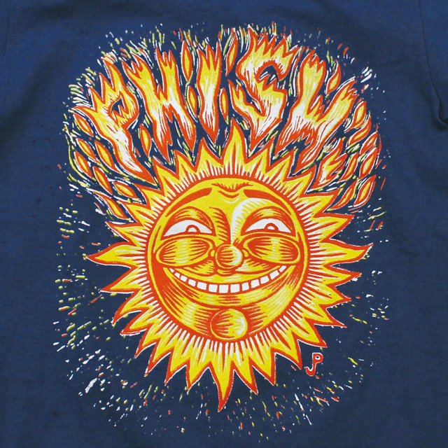 KIDS POLLOCK SUN ON BULE YOUTH T-SHIRTS