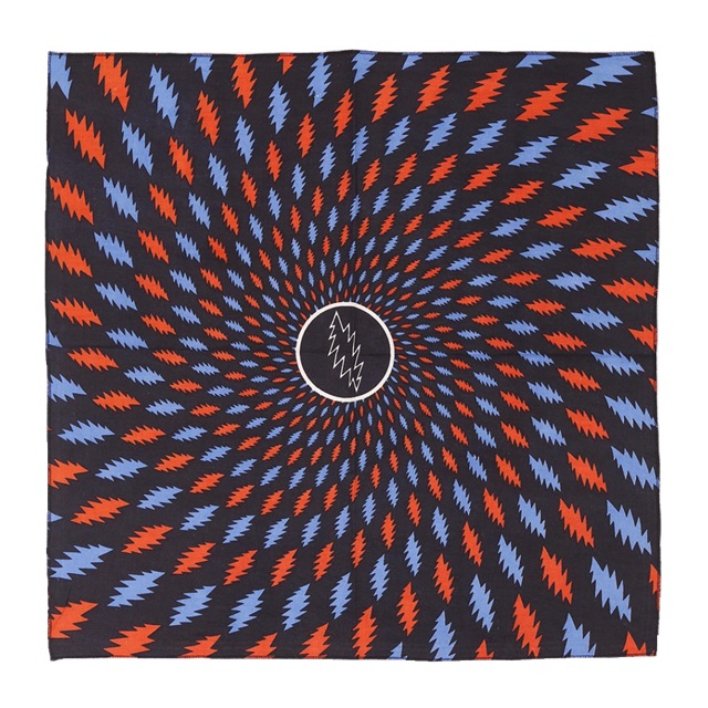 GD LIGHTNING BOLT BANDANA / グレイトフルデッド ライトニング ボルト バンダナ