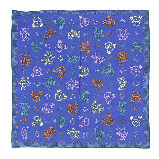 GD MUSIC BEARS BANDANA / グレイトフルデッド ミュージック ベアーズ バンダナ