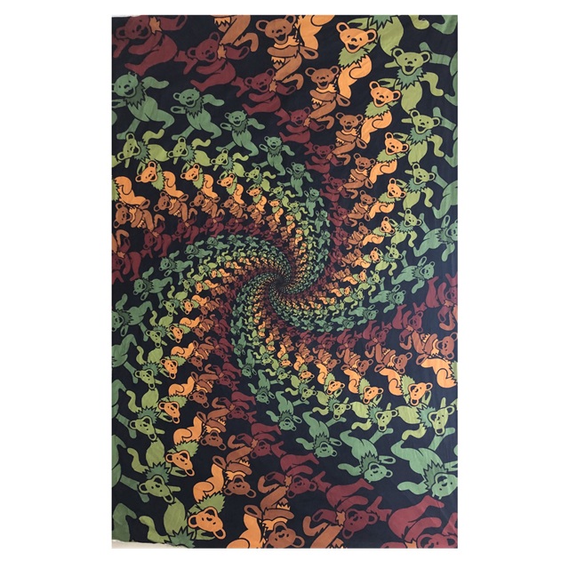GD WOOD BEAR SPIRAL TAPESTRY / グレイトフルデッド ウッド ベアー スパイラル タペストリー