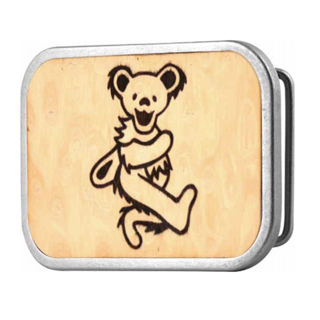 GD DANCING BEAR BUCKLE WOOD BK