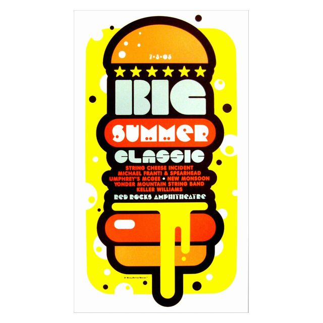 BIG CHEESEBURGER RED ROCKS POSTER