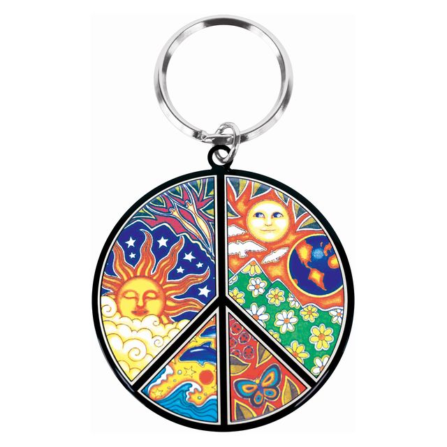 DAN MORRIS PEACE METAL KEY RING